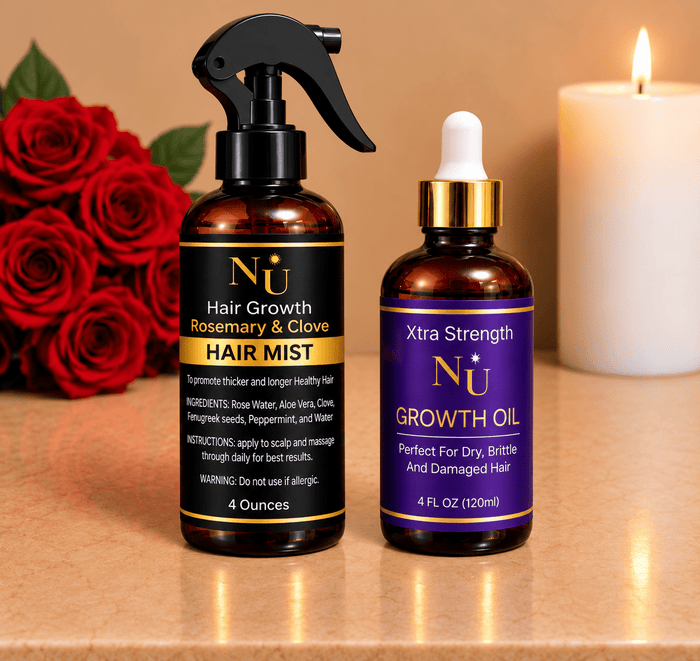 Nu Hair Growth hair mist and Xtra Strength Hair oil