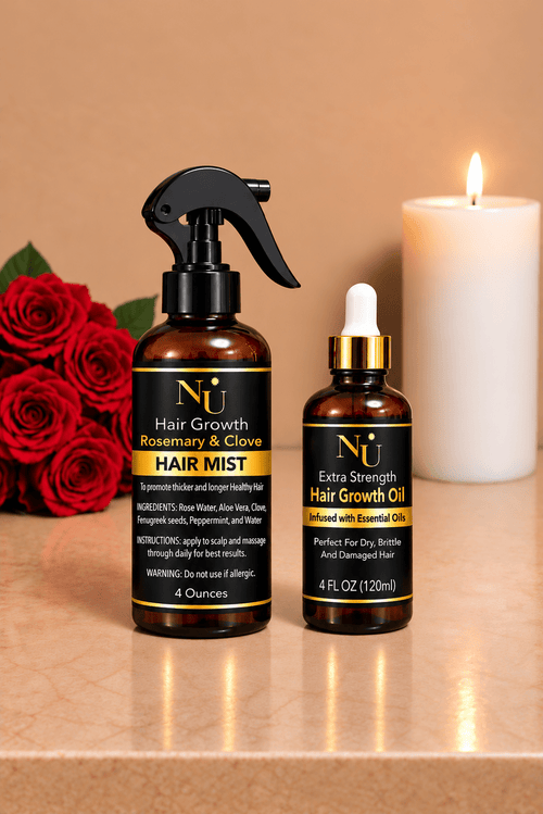 Nu Hair Growth hair mist and Xtra Strength Hair oil